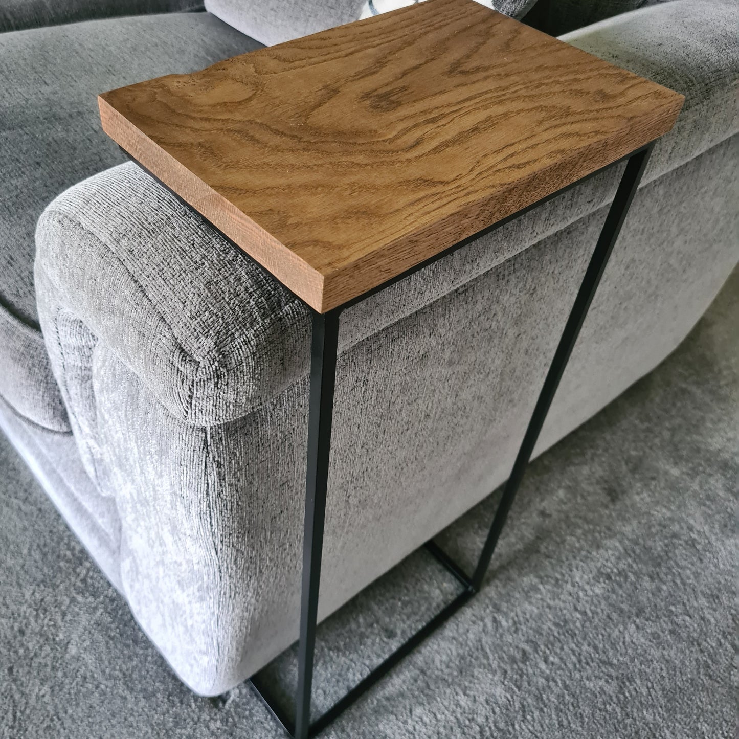 Couch Drink Holder with Dark Oak