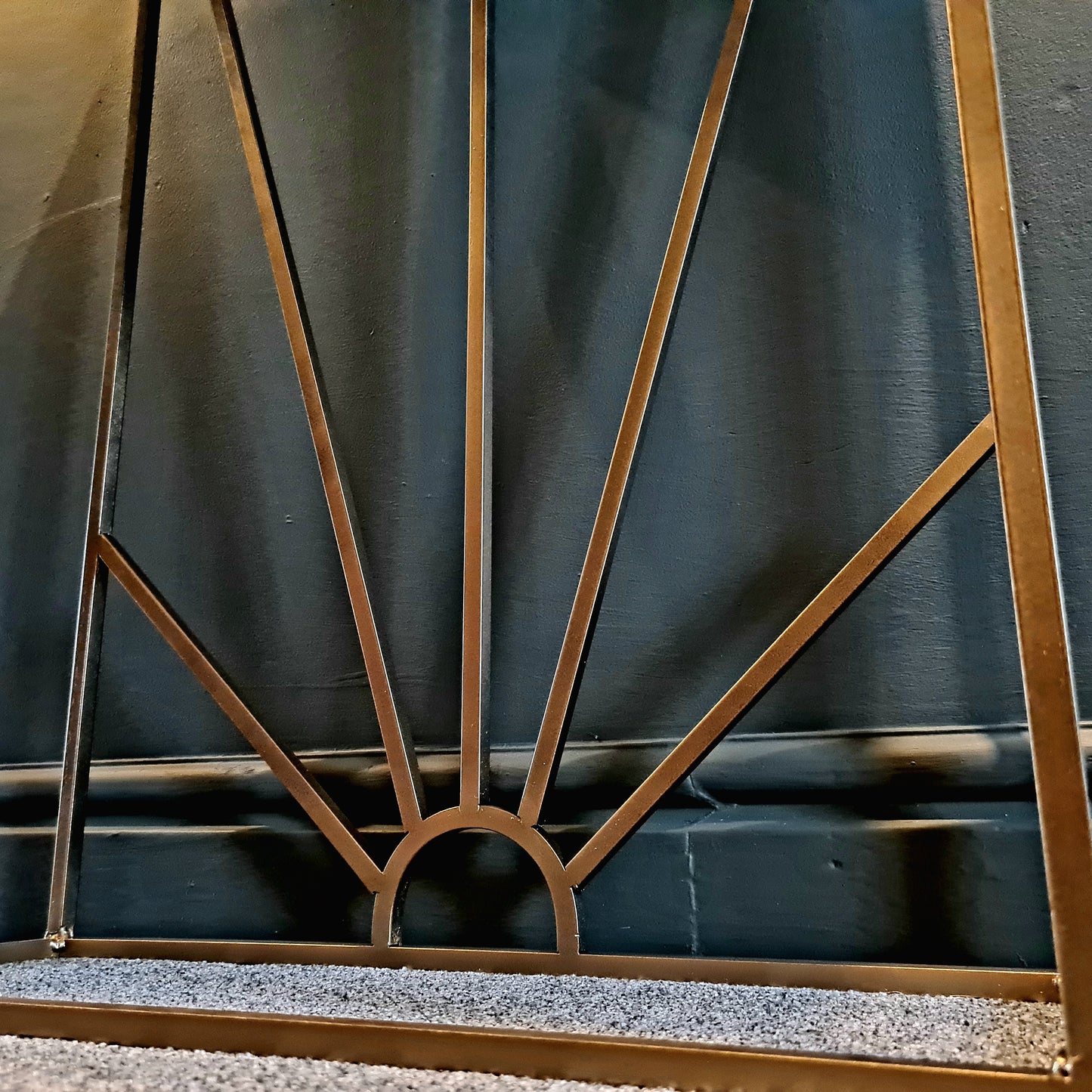 Oak and Metal Black and Gold Side Table | Bespoke Hallway Console Table | For Home Decor Interior Design