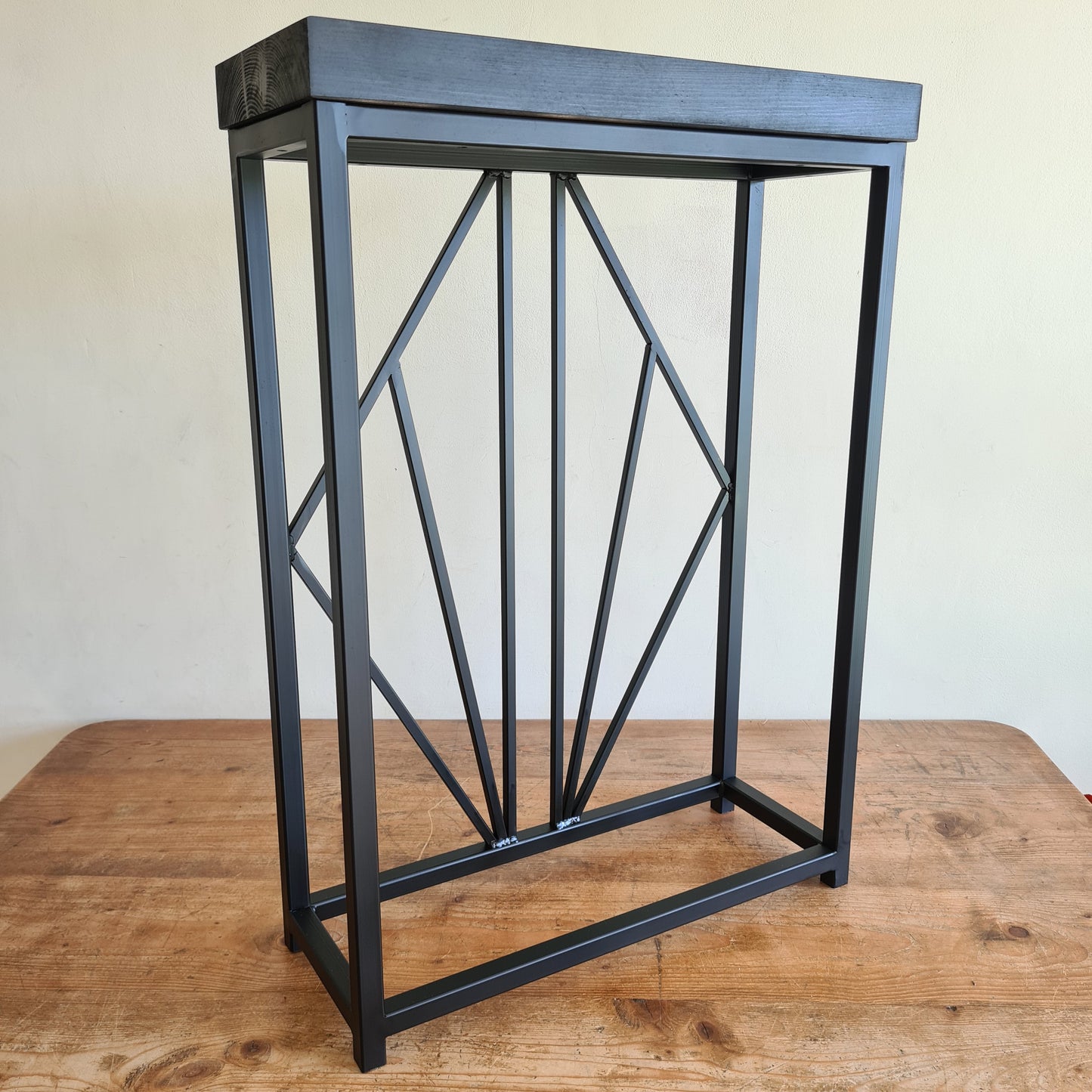 Black Art Deco Side Table | Modern Metal Home Furniture | Custom Made Art Deco Console table | House Design Home Interior