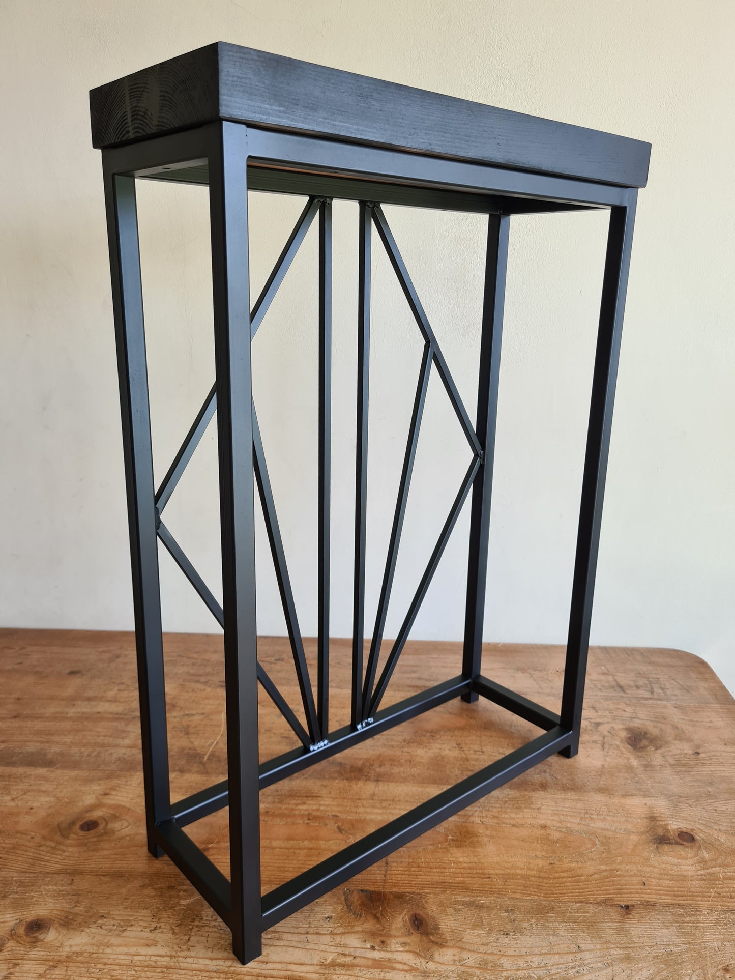 Black Art Deco Side Table | Modern Metal Home Furniture | Custom Made Art Deco Console table | House Design Home Interior