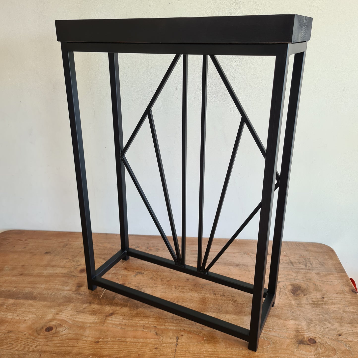 Black Art Deco Side Table | Modern Metal Home Furniture | Custom Made Art Deco Console table | House Design Home Interior