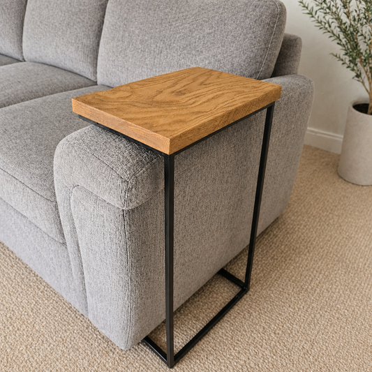 Industrial Over Arm Sofa Table – Made to Fit Your Sofa