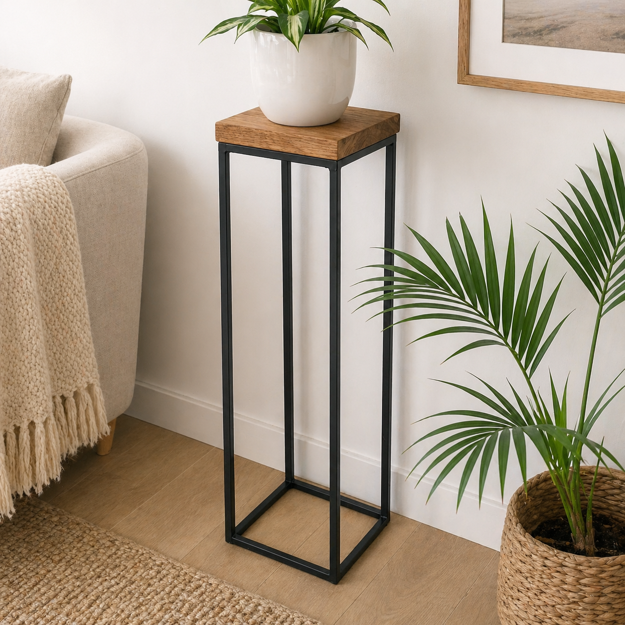Heavy Duty Plant Stand – Handmade Industrial Display Stand