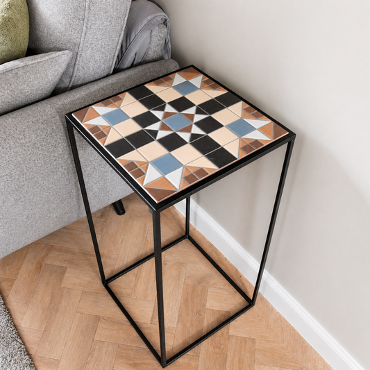 Modern Tile Plant Stand | Industrial style furniture To Showcase House Plants | Bespoke Vase holder | For Home Decor Interior Design