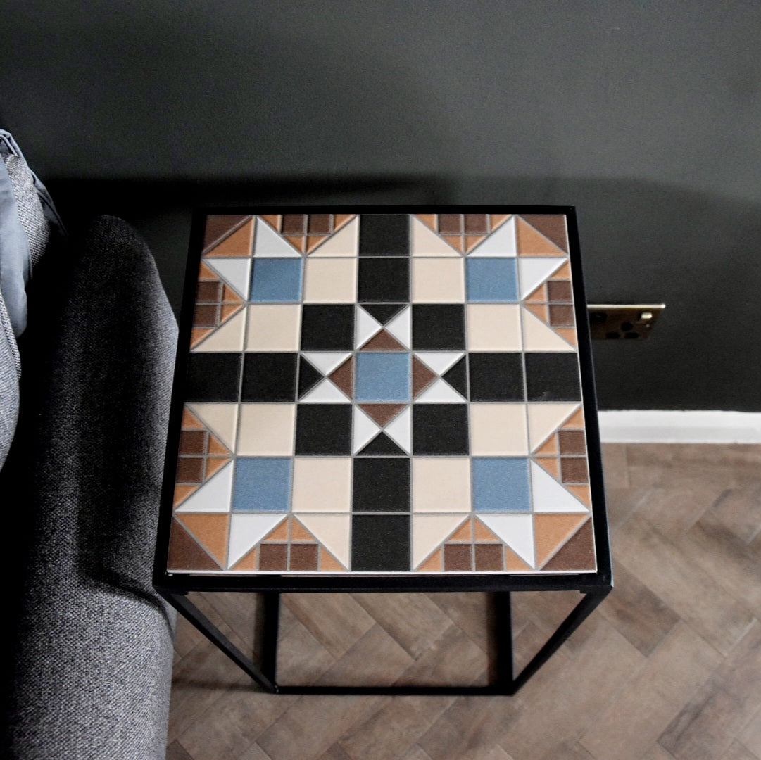 Modern Tile Plant Stand | Industrial style furniture To Showcase House Plants | Bespoke Vase holder | For Home Decor Interior Design