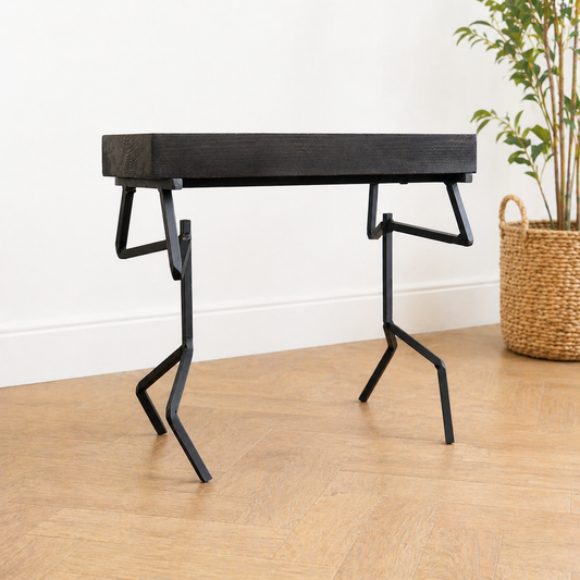 Stick Man Side Table – Handmade Industrial Statement Table