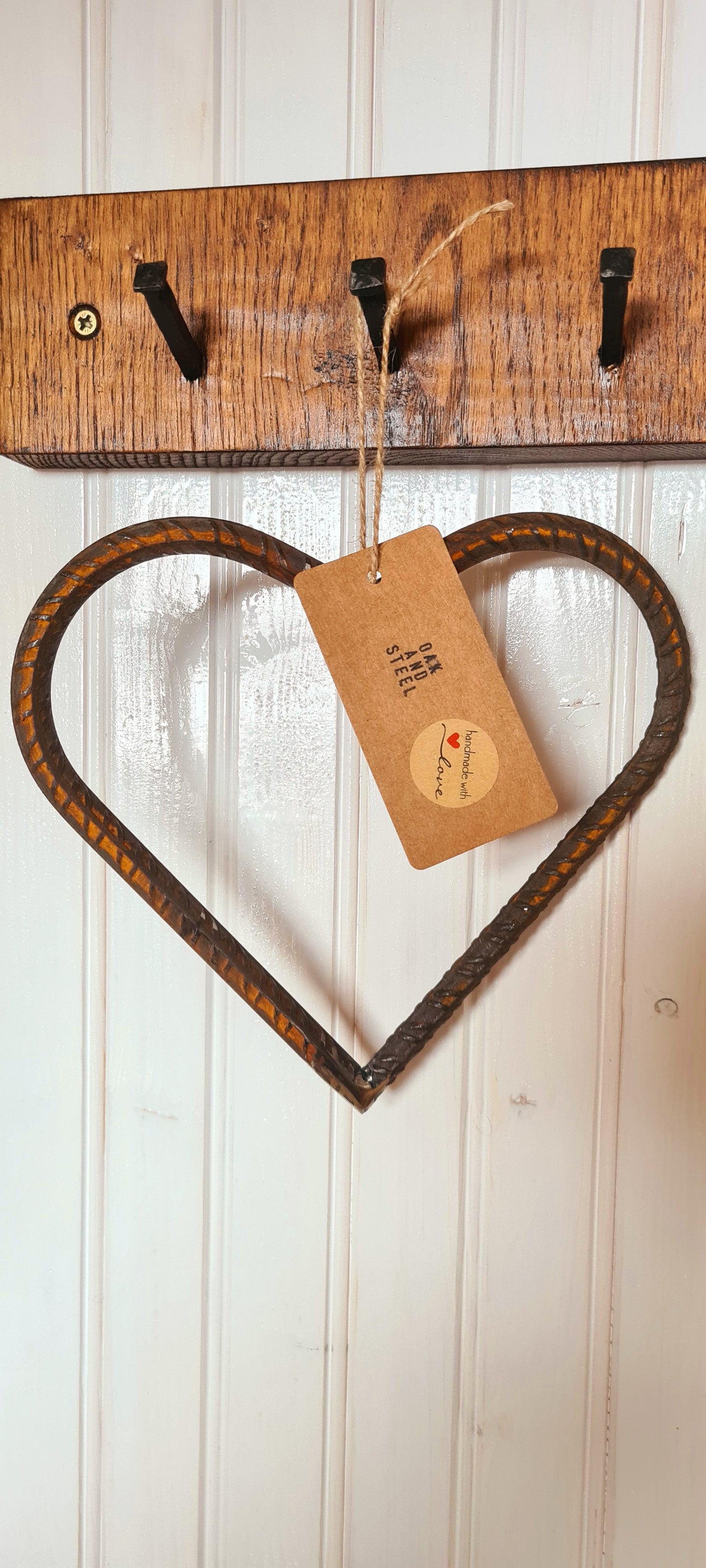 Rebar Love Heart | Industrial Metal Garden Decor | Heavy Duty Metal Love Heart Decoration | For New Home and Gardener Design