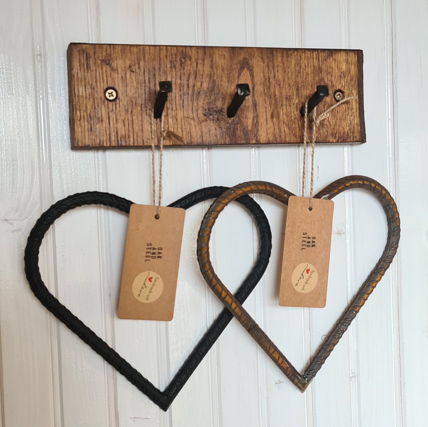 Rebar Love Heart | Industrial Metal Garden Decor | Heavy Duty Metal Love Heart Decoration | For New Home and Gardener Design