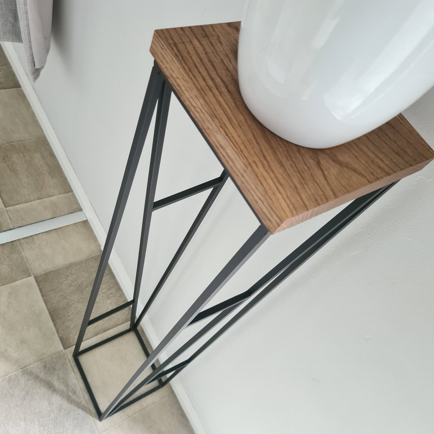 Art Deco Plant Stand Side Table | Modern Living Room House Furniture | Bespoke Size Plant Vase Flower Display | For Home Interior Designers